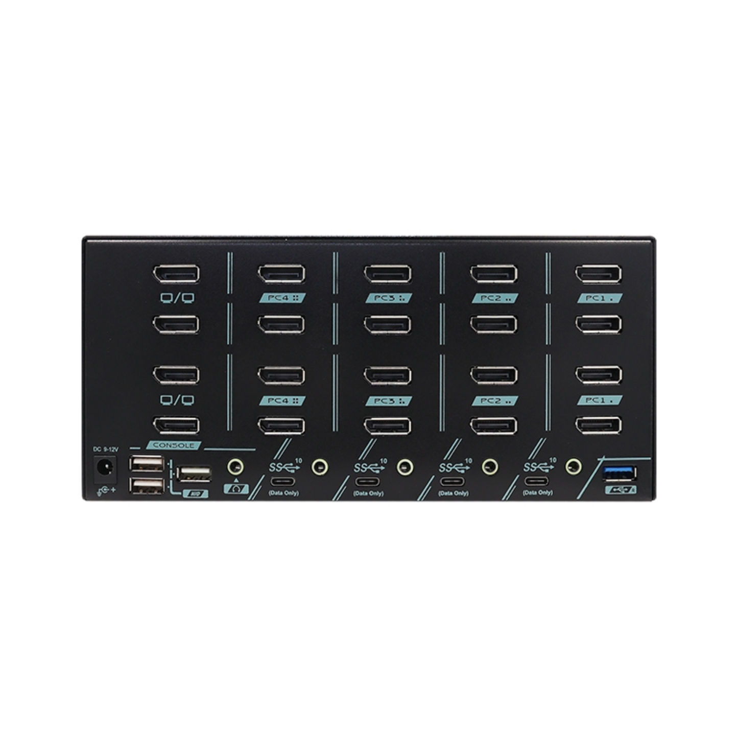 DisplayPort 1.4 KVM - Quad Output - Quad Input