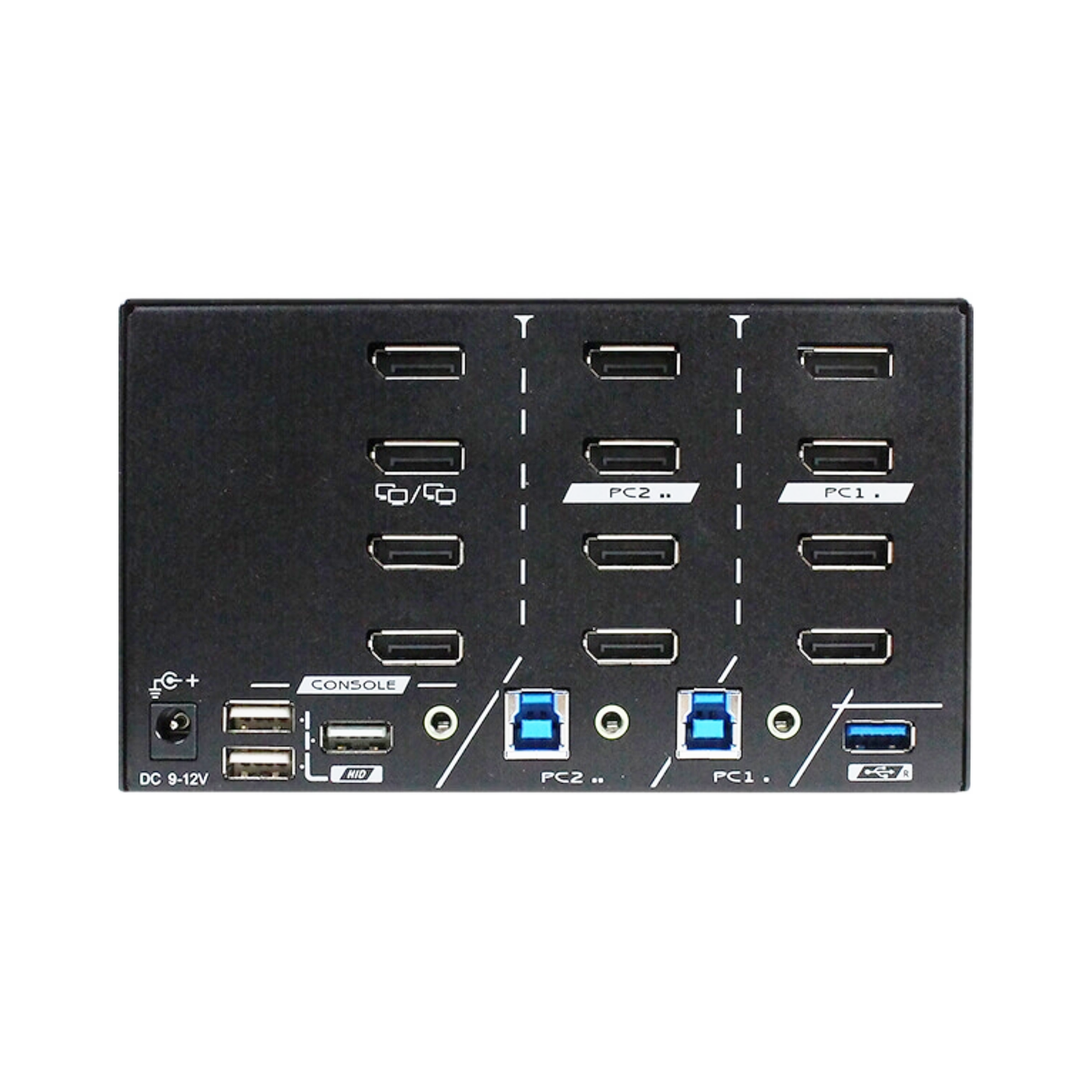 DisplayPort 1.4 KVM - Quad Output - Dual Input